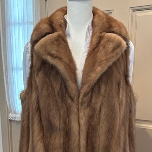 Blonde Mink Fur Vest Mob Wife